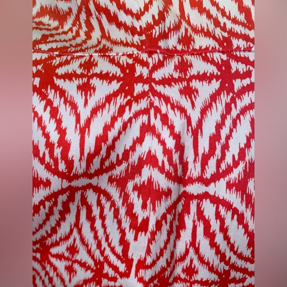 INC International Concepts woman’s Coral & White sleeveless Dress Size 12 Beaded - Picture 8 of 16